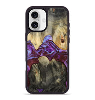 iPhone 16 Plus Wood Phone Case - Jailyn (Purple, 809413)