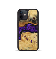 iPhone 12 mini Wood Phone Case - Nella (Purple, 809414)