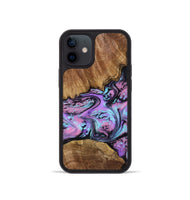 iPhone 12 mini Wood Phone Case - Laila (Purple, 809415)