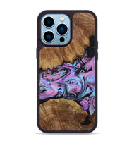 iPhone 14 Pro Max Wood Phone Case - Laila (Purple, 809415)