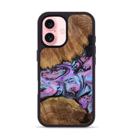 iPhone 16 Wood Phone Case - Laila (Purple, 809415)