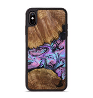 iPhone Xs Max Wood Phone Case - Laila (Purple, 809415)