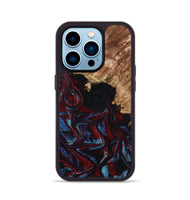 iPhone 14 Pro Wood Phone Case - Ainara (Red, 809416)