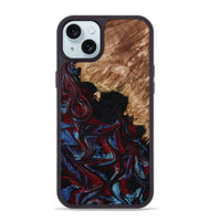 iPhone 15 Plus Wood Phone Case - Ainara (Red, 809416)