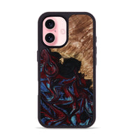 iPhone 16 Wood Phone Case - Ainara (Red, 809416)