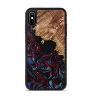 iPhone Xs Max Wood Phone Case - Ainara (Red, 809416)