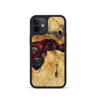 iPhone 12 mini Wood Phone Case - Bert (Red, 809417)