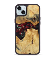 iPhone 15 Plus Wood Phone Case - Bert (Red, 809417)