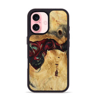 iPhone 16 Wood Phone Case - Bert (Red, 809417)