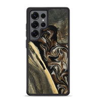 Galaxy S25 Ultra Wood Phone Case - Gena (Black & White, 809419)