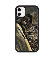iPhone 11 Wood Phone Case - Gena (Black & White, 809419)
