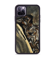 iPhone 11 Pro Max Wood Phone Case - Gena (Black & White, 809419)
