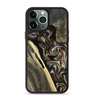 iPhone 13 Pro Max Wood Phone Case - Gena (Black & White, 809419)