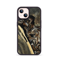 iPhone 14 Wood Phone Case - Gena (Black & White, 809419)