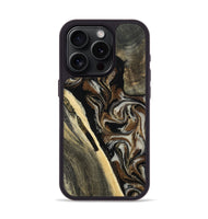 iPhone 15 Pro Wood Phone Case - Gena (Black & White, 809419)