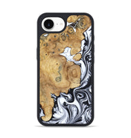 iPhone 16e Wood Phone Case - Dalia (Black & White, 809420)