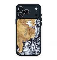iPhone 17 Pro Max Wood Phone Case - Dalia (Black & White, 809420)