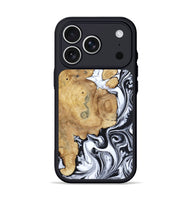 iPhone 17 Pro Wood Phone Case - Dalia (Black & White, 809420)