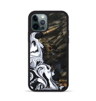 iPhone 12 Pro Wood Phone Case - Jericho (Black & White, 809421)