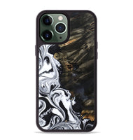 iPhone 13 Pro Max Wood Phone Case - Jericho (Black & White, 809421)
