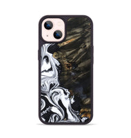 iPhone 14 Wood Phone Case - Jericho (Black & White, 809421)