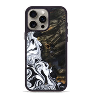 iPhone 16 Pro Max Wood Phone Case - Jericho (Black & White, 809421)