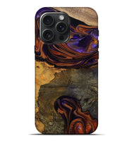 iPhone 16 Pro Max Wood Live Edge Phone Case - Kecia (Red, 809437)