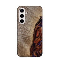 Galaxy S25 Wood Live Edge Phone Case - Uriel (Red, 809445)