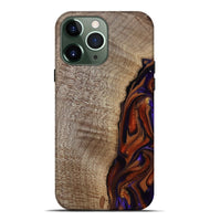 iPhone 13 Pro Max Wood Live Edge Phone Case - Uriel (Red, 809445)
