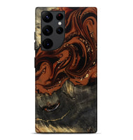 Galaxy S22 Ultra Wood Live Edge Phone Case - Lupe (Red, 809459)
