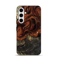 Galaxy S25 Wood Live Edge Phone Case - Lupe (Red, 809459)