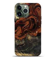 iPhone 13 Pro Max Wood Live Edge Phone Case - Lupe (Red, 809459)