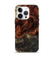 iPhone 15 Pro Wood Live Edge Phone Case - Lupe (Red, 809459)