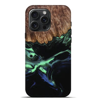 iPhone 16 Pro Max Wood Live Edge Phone Case - Fay (Green, 809470)