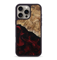 iPhone 16 Pro Max Wood Phone Case - Ronald (Red, 809662)