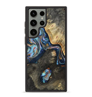 Galaxy S23 Ultra Wood Phone Case - Rhoda (Teal & Gold, 809684)