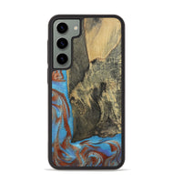 Galaxy S23 Plus Wood Phone Case - Ivette (Teal & Gold, 809691)