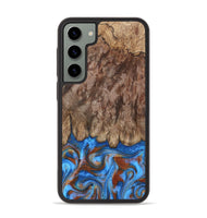Galaxy S23 Plus Wood Phone Case - Dewey (Teal & Gold, 809692)