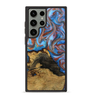 Galaxy S23 Ultra Wood Phone Case - Gigi (Teal & Gold, 809695)