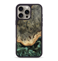 iPhone 16 Pro Max Wood Phone Case - Doretha (Green, 809752)