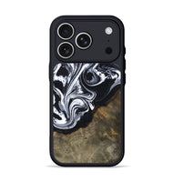 iPhone 17 Pro Wood Phone Case - Azaria (Black & White, 809762)