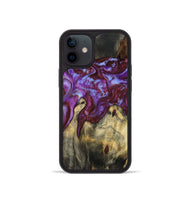 iPhone 12 mini Wood Phone Case - Jaylee (Purple, 809821)