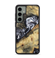 Galaxy S24 Plus Wood Phone Case - Sammie (Black & White, 809896)