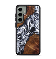 Galaxy S24 Plus Wood Phone Case - Benicio (Black & White, 809897)