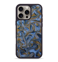 iPhone 16 Pro Max ResinArt Phone Case - Millie (Teal & Gold, 810130)