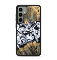 Galaxy S24 Plus Wood Phone Case - Jayceon (Black & White, 810143)