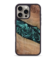 iPhone 16 Pro Max Wood Phone Case - Marco (Green, 810290)