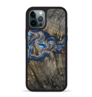 iPhone 12 Pro Max Wood Phone Case - Leone (Teal & Gold, 810333)