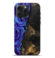 iPhone 16 Pro Max Wood Live Edge Phone Case - Cletus (Purple, 810399)
