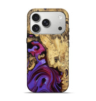 iPhone 17 Pro Wood Live Edge Phone Case - Kaycee (Purple, 810400)